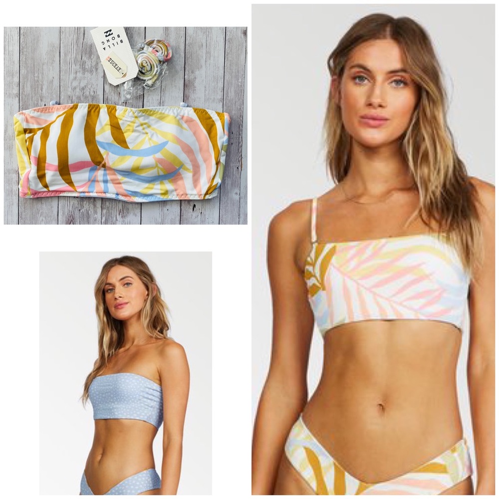 🔆 Billabong Tropic Jungle Sunny Tube Rev. Bikini Top